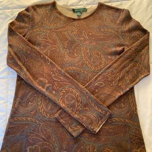 Ralph Lauren cashmere and silk sweater.